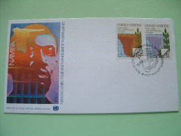 United Nations - New York - 1979 - FDC Cover - Namibia - Map - Independence - Briefe U. Dokumente