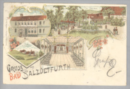 AK DE NS BAD SALZDETFURTH 1899-05-10 Litho P.Schläger - Bad Salzdetfurth