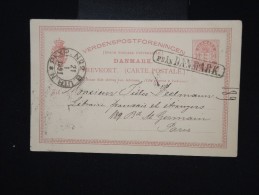 DANEMARK - Entier Postal Pour La France En 1891 - à Voir - Lot P7973 - Postal Stationery