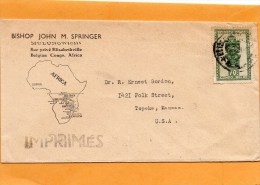Belgian Congo Cover Mailed To USA - Cartas & Documentos