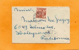 Brazil Old Cover Mailed To USA - Storia Postale
