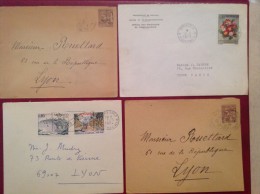 Delcampe - 4 Lettres Monaco - Poststempel