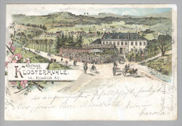 AK DE He ETVILLE Klostermühle 1900-09-30 Litho Weingut - Eltville