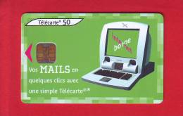 852 - Telecarte Publique Borne Internet Mails (F1224A) - 2002