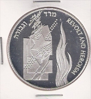 ISRAEL 2 NEW SHEQUEL JE5753-1993 ZILVER PROOF REVOLT AND HEROISM MINTAGE 4994 PCS. - Israel