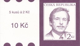 Czech Rep. / Stamps Booklet (1993) 0003 ZS 1 President Vaclav Havel (1936-2011) Prague Castle, Charles Bridge (J3682) - Ongebruikt