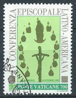 1992 VATICANO USATO EPISCOPATO LATINO AMERICANO - X7 - Oblitérés