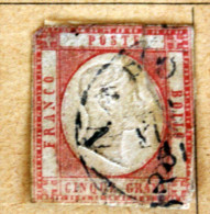 ITALIA 1861 - 5 GRANI ROSSO VERMIGLIO USATO - Neufs