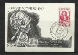 France Journée Timbre 1947  33 Nice Catarina Securana - Non Classés