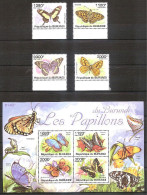 Burundi 2011 - Butterflies - Nuovi