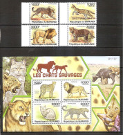 Burundi 2011 - Cats - Unused Stamps