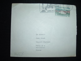 LETTRE POUR LA FRANCE TP CENTENAIRE DU TRAITE DE LONDRES 3F OBL.MEC.8 4 1967 WILTZ + CAPITALE DES ARDENNES - Brieven En Documenten