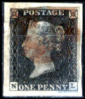 Gran-Bretagna-060 - 1840 - Y&T N.1 (o) - Su Frammento - Privo Di Difetti Occulti. - Used Stamps