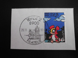 België Belgium 1996 - Jeugdfilatelie / Youth Philately - Stamp Chlorophyl + Special Postmark Ieper / Ypres - Lettres & Documents