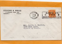 Canada 1947 Cover Mailed To USA - Briefe U. Dokumente