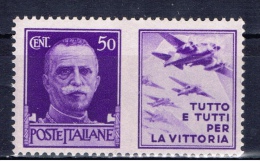 I+ Italien 1942 Mi 29 Mnh Kriegspropaganda - Propagande De Guerre