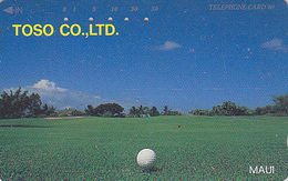 Télécarte Japon / 110-86632 - Site HAWAII - Sport - GOLF / MAUI - Sports Japan Phonecard  - USA Rel.  210 - Sport