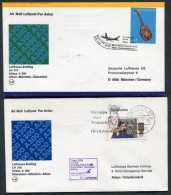 1978 Lufthansa Greece Germany Athens / Munchen First Flight Covers X 2 - Lettres & Documents