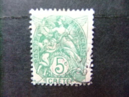 CRETE 1902 Yvert Nº 5 º FU - Used Stamps