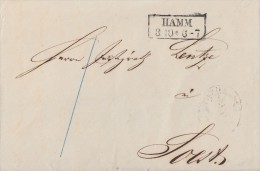 Brief Gelaufen Von Hamm R2 3.10. Nach Soest - Préphilatélie