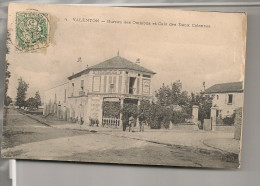 Cpa Valenton Bureau Des Omnibus Et Café Des 2 Colonnes 94 Val De Marne Animé - Valenton