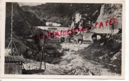 01 - GENISSIAT -  VUE AVAL  MAI 1945  CONDUITES FORCEES -CARTE PHOTO - Génissiat