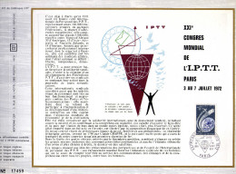 Feuillet Tirage Limité CEF 207 XXIe Congrès Mondial De L´.P.T.T. Paris - Lettres & Documents