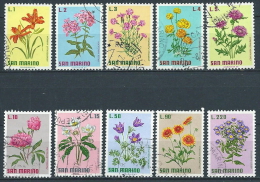 1971 SAN MARINO USATO FIORI - VA22 - Usados