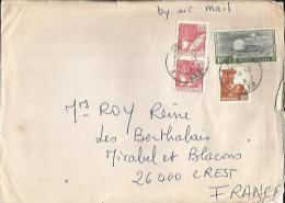 Enveloppe Timbrée Avec Courrier Joint  -Dest : Mme Roy Reine Mirabel Et Blacons Crest 26 En 1972 Voir Scan - Luchtpost