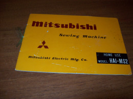 Old Brochure - Mitsubishi Sewing Machine - Autres & Non Classés