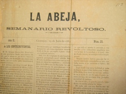 BP234 CUBA SPAIN NEWSPAPER ESPAÑA 1883 LA ABEJA 29/07/1883 45X30cm. - [1] Tot 1980