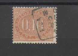 REGNO 1869 SEGNATASSE 10 CENTESIMI ANNULLATA - Strafport