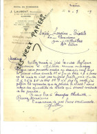 89 - Yonne - AUXERRE - Facture LAURENT -  Hôtel Du Commerce – 1939 - REF 28-I - 1900 – 1949