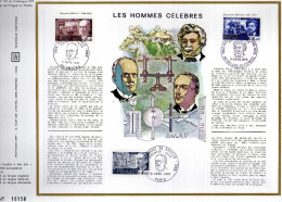 Feuillet Tirage Limité CEF 131 Les Hommes Célébres Edouard Branly Mauric De Broglie Alexandre Dumas - Lettres & Documents