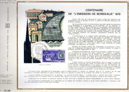 Feuillet Tirage Limité CEF 150 Centenaire De L´émission De Bordeaux - Lettres & Documents