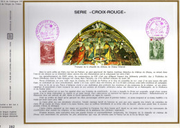 Feuillet Tirage Limité CEF 153A Croix-Rouge Fresque De La Chapelle Du Château De Dissay Vienne - Lettres & Documents