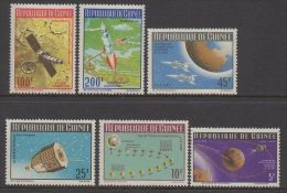 Guinea 1965 Space Exploration Ranger VII Vostok Satellites To The Moon Landing Rocket Stamps MNH Scott 401-404 - Otros & Sin Clasificación