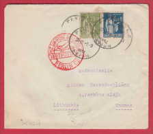 178144 / 1934 LUFTPOSTAMT PARIS - BERLIN GERMANY -  KAUNAS Lithuania SEMEUSE CAMEE - PAIX France Frankreich Francia - 1927-1959 Lettres & Documents
