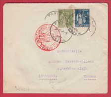 Delcampe - 178144 / 1934 LUFTPOSTAMT PARIS - BERLIN GERMANY -  KAUNAS Lithuania SEMEUSE CAMEE - PAIX France Frankreich Francia - 1927-1959 Briefe & Dokumente