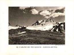 Original Ansicht/ Photographie Von 1927 , Kesch - Hütte , Bergün , Davos , Madulein , Ca. 20x13 , Berghütte !!! - Bergün/Bravuogn