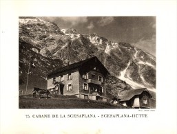 Original Ansicht/ Photographie Von 1927 , Scesaplana - Hütte , Seewis , Fanaz  Ca. 20x13 , Berghütte !!! - Seewis Im Prättigau