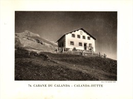 Original Ansicht/ Photographie Von 1927 , Calanda - Hütte , Linthal , Bachtel , Ca. 20x13 , Berghütte !!! - Linthal