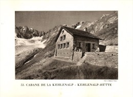 Original Ansicht/ Photographie Von 1927 , Kehlenalphütte , Aarau , Göschenen , Ca. 20x13 , Berghütte !!! - Aarau