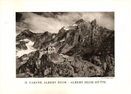 Original Ansicht/ Photographie Von 1927 , Albert Heim Hütte , Realp , Tiefenbach , Uto , Ca. 20x13 , Berghütte !!! - Realp