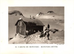 Original Ansicht/ Photographie Von 1927 , Rotondohütte , Realp , Oberstafel , Lägern , Ca. 20x13 , Berghütte !!! - Realp