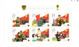 Macau Macao 2004 Garrison Flag Blk Of 6 MNH - Nuovi