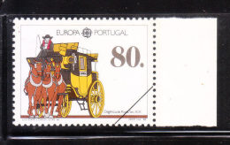 Portugal 1988 Europa Transportation Mail Coach Used - Oblitérés