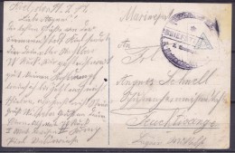 Germany1917: Card Sent With Naval Post In WWI - WW1