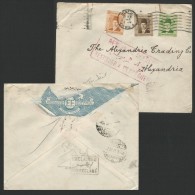 EGYPT 1949 Local COVER KING FAROUK 10 Mills STAMPS ON LETTER / LETTRE Back To Sender Cachet Unclaimed - Cartas & Documentos