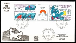 Franz.Gebiete I.d.Antarktis - Mi.Nr . 242  243     Gestempelt -     FDC - FDC